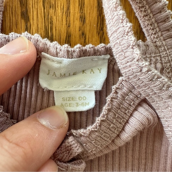 Jamie Kay Organic Cotton Modal Singlet Bodysuit in Blossom, size 3-6M - Picture 9 of 10